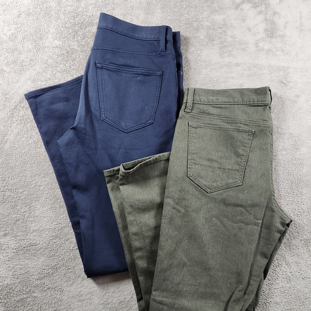 Banana Republic Traveler Pants Mens size 31x30 Slim Fit Stretch (Lot of 2)